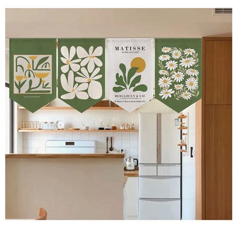 廚房門簾圖案 綠色 意義